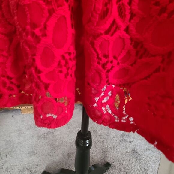 CITY STUDIO Dress Scarlet Lace Sleeveless Sheath size 13 - Picture 6 of 13